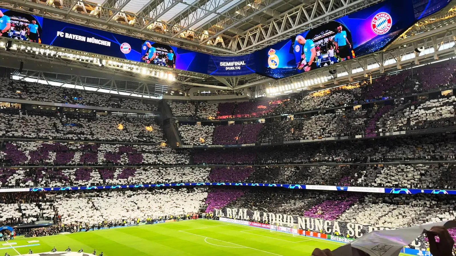 Estadio Santiago Bernabéu, sede de los partidos del Real Madrid ante Real Sociedad y Málaga.